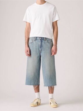 Levi's Light Blue 478 Relaxed Wide-Leg 18inch capril jeans